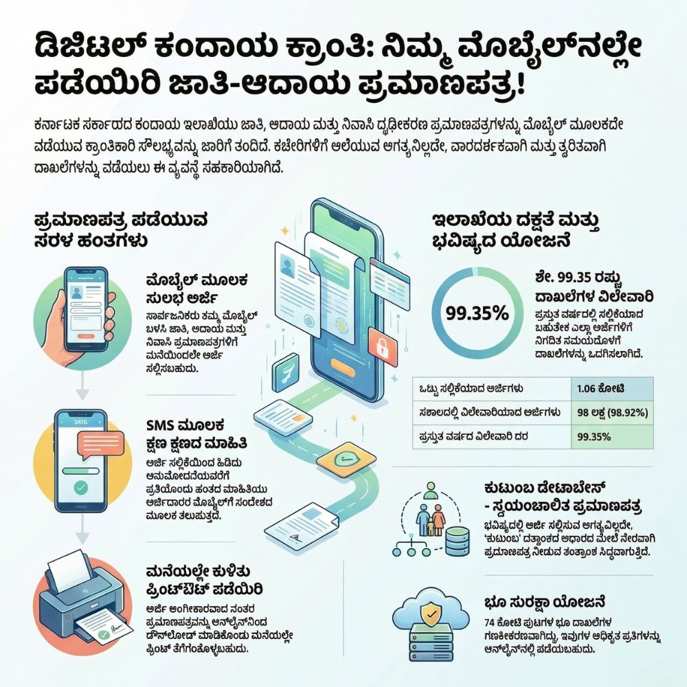 karnataka-caste-income-certificate-online-mobile-krishna-byregowda-news