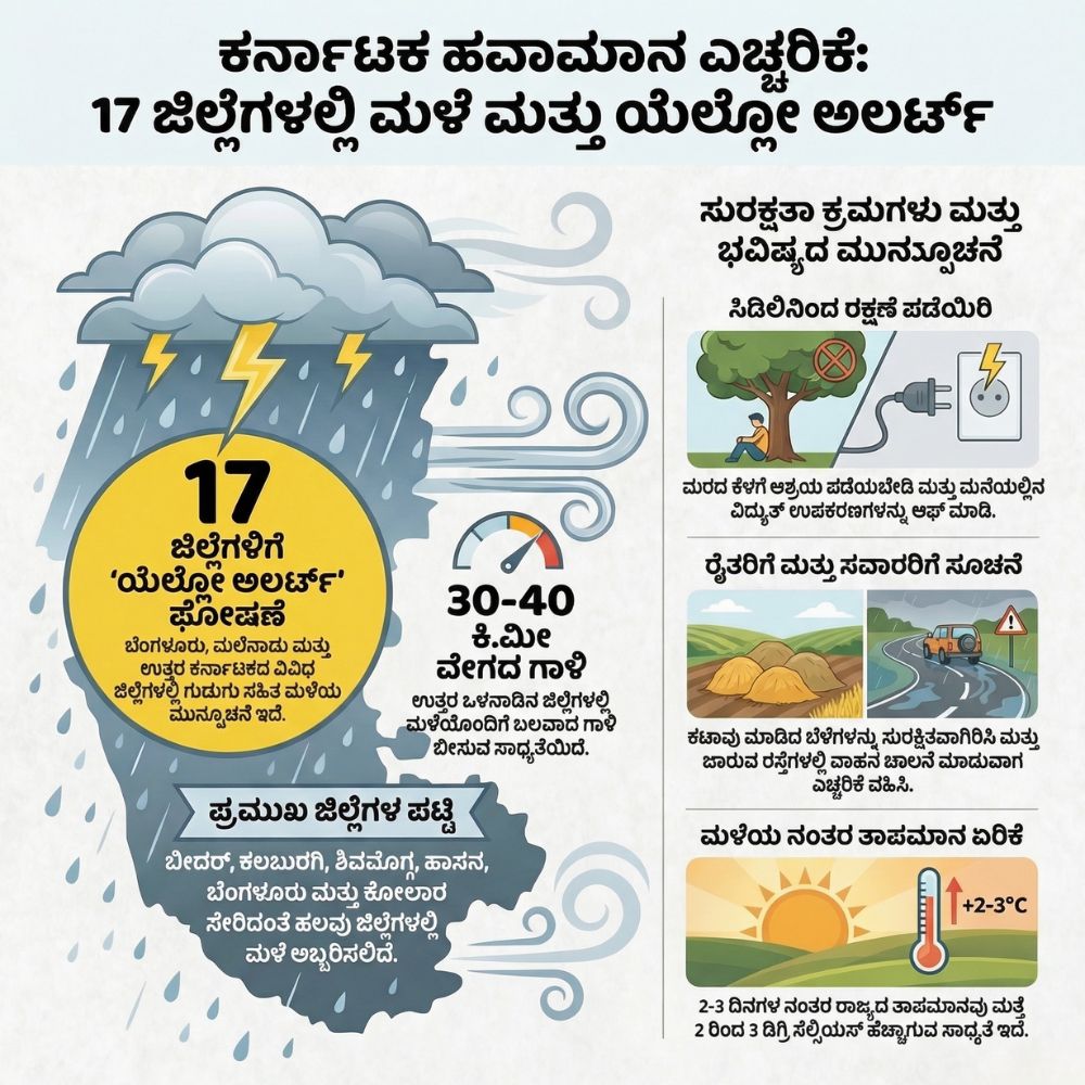 karnataka-rain-update-17-districts-yellow-alert-march-21